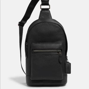 COACH Refined pebble leather back pack